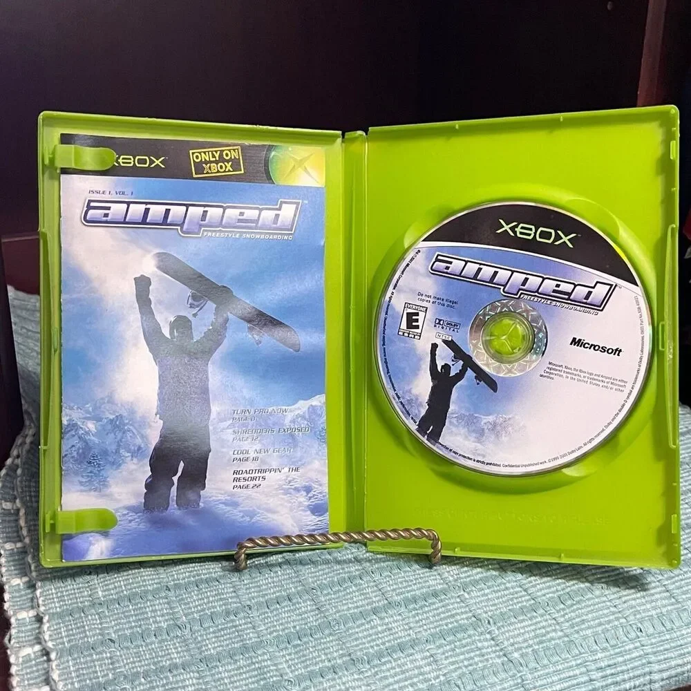 Amped (Microsoft XBOX) TESTED Complete Case Disc Book Video Game